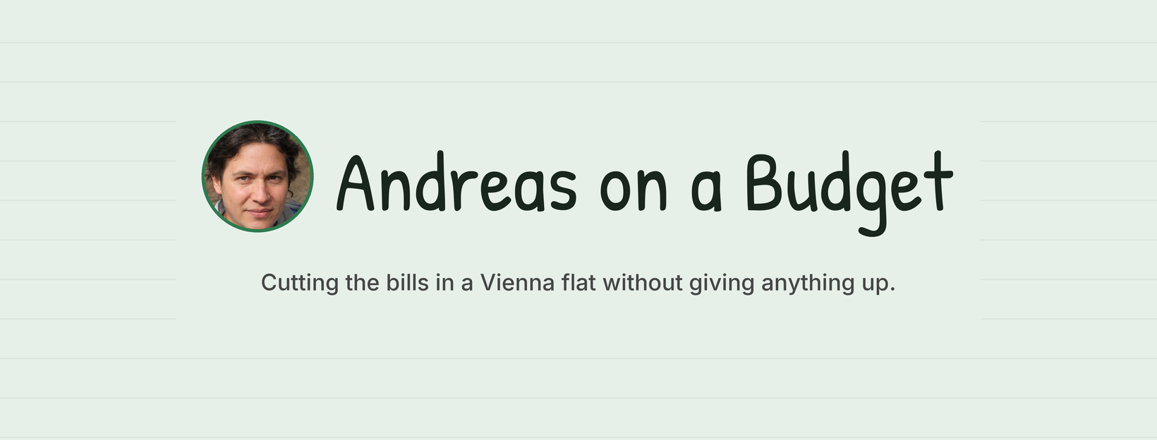 Andreas on a Budget cover photo