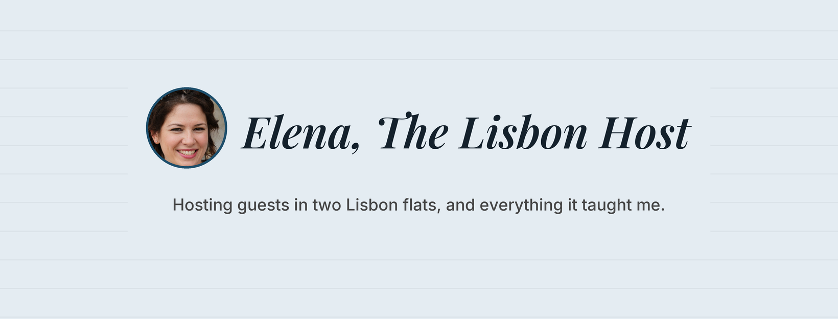 Elena, The Lisbon Host cover photo