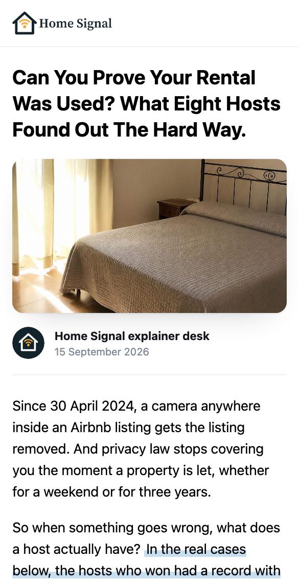 Phone preview of proving a rental was used